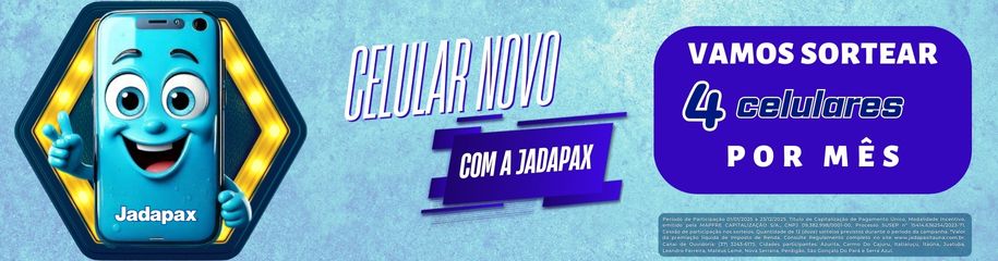 Celular novo com a Jadapax